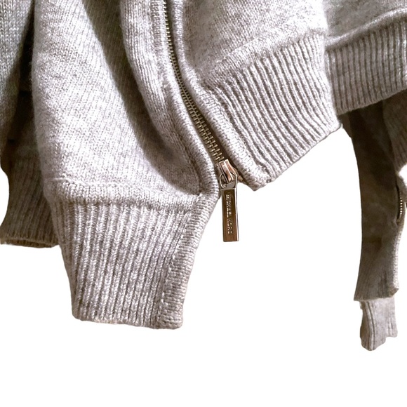 ✨ NWT MICHAEL KORS | WMNS 100% CASHMERE HI-LO SWEATER W/ ZIPPERS | $395 | LARGE - Picture 12 of 15